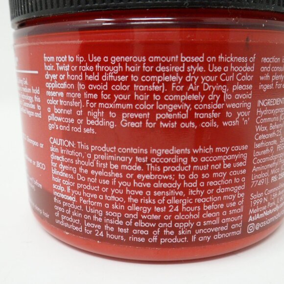 As I am Curl Color Temporary Hair Color Hot Red - Picture 5 of 9